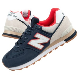New Balance M Ml574Skb bege branco vermelho azul marinho 1
