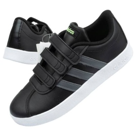 Tênis Adidas Vl Court Jr F36387 preto azul 1