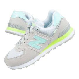 New Balance Novo equilíbrio W WL574SS2 branco cinza verde 1
