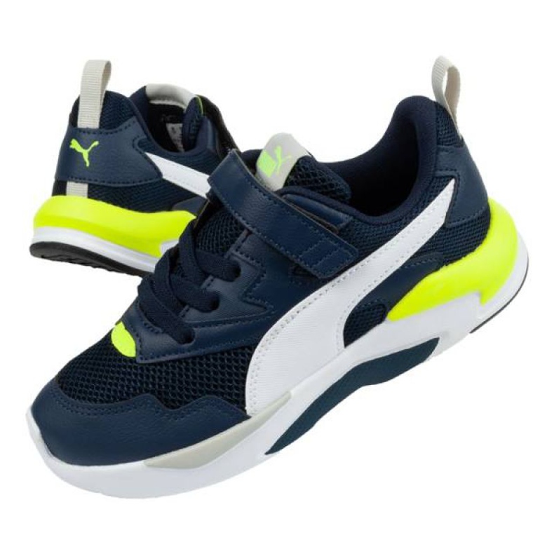 Sapatos Puma X-Ray Jr 374395 21 preto azul marinho 1