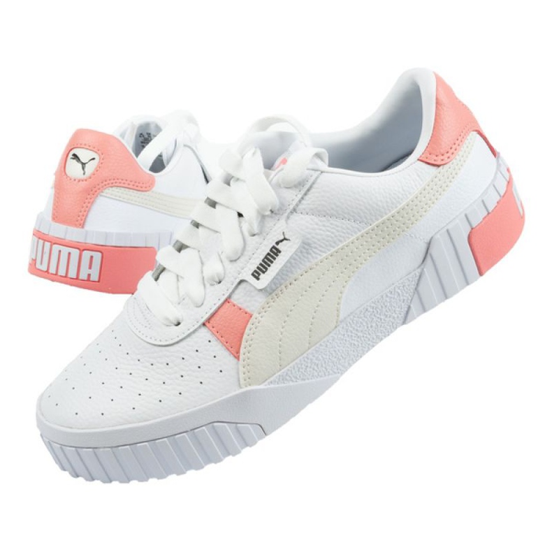 Sapatos Puma Cali W 369155 29 branco rosa 1