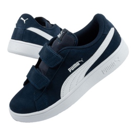 Puma Smash v2 Jr 365177 02 preto azul marinho 1
