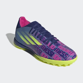 Chuteiras Adidas X Speedflow Messi.3 Tf M FY6896 azul marinho, multicolorido azuis e azul marinho 1