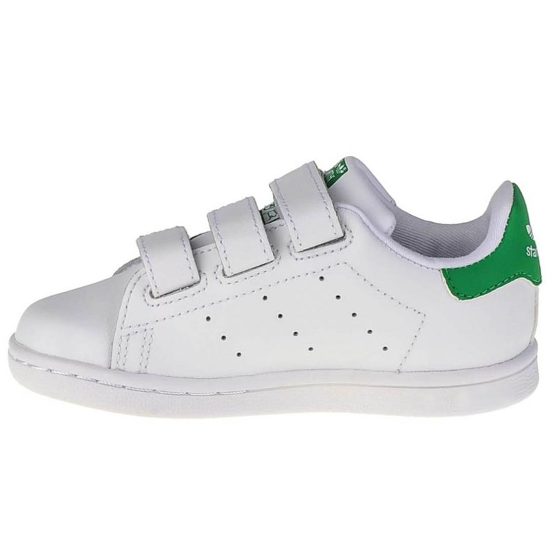 Sapatos adidas Stan Smith Cf Inf Jr BZ0520 branco verde 1