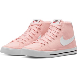 Tênis Nike Court Legacy Mid Canvas W DD0161 800 rosa 1