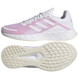 Tênis Adidas Duramo Sl KW H04631 branco rosa 1