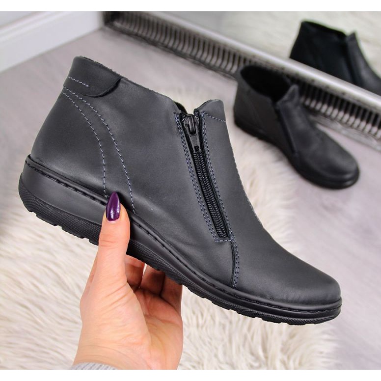 Botas de couro isoladas confortáveis ​​W Helios 642 cinza 1