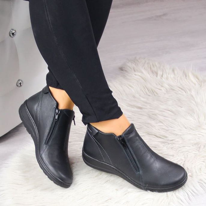 Botas de couro isoladas confortáveis ​​W Helios 642 cinza 2