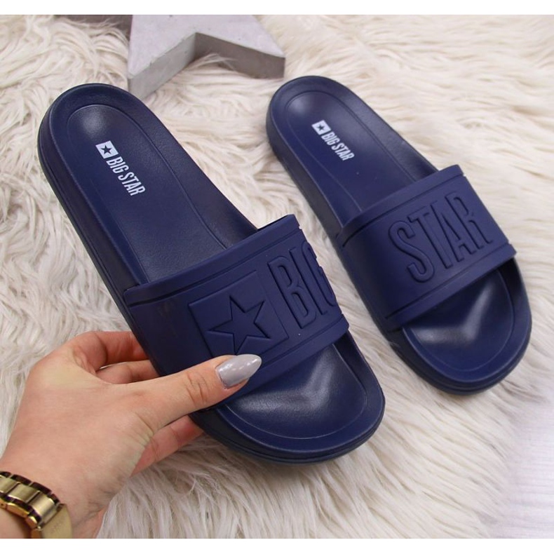 Chinelos de praia Big Star W DD274A269 azul marinho 1