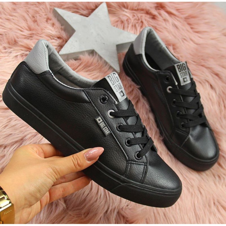 Tênis de cano baixo Big Star W EE274314 preto 1