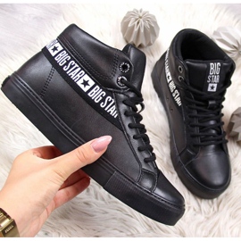 Sapatilhas de cano alto Big Star W EE274355 pretas preto 1