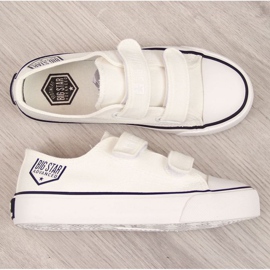 Tênis baixos com velcro Big Star Jr. FF374061 branco 1 Tênis baixos com velcro Big Star Jr. FF374061 branco 1