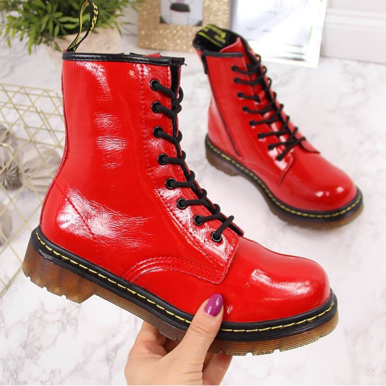 Botas de couro com cordões quentes Filippo W PAW77D vermelhas vermelho 1