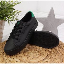 Tênis de couro low eco Big Star Jr DD374147 preto branco 2