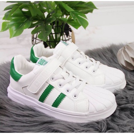 Tênis esportivos de velcro Big Star Jr GG374019 branco marrom 2