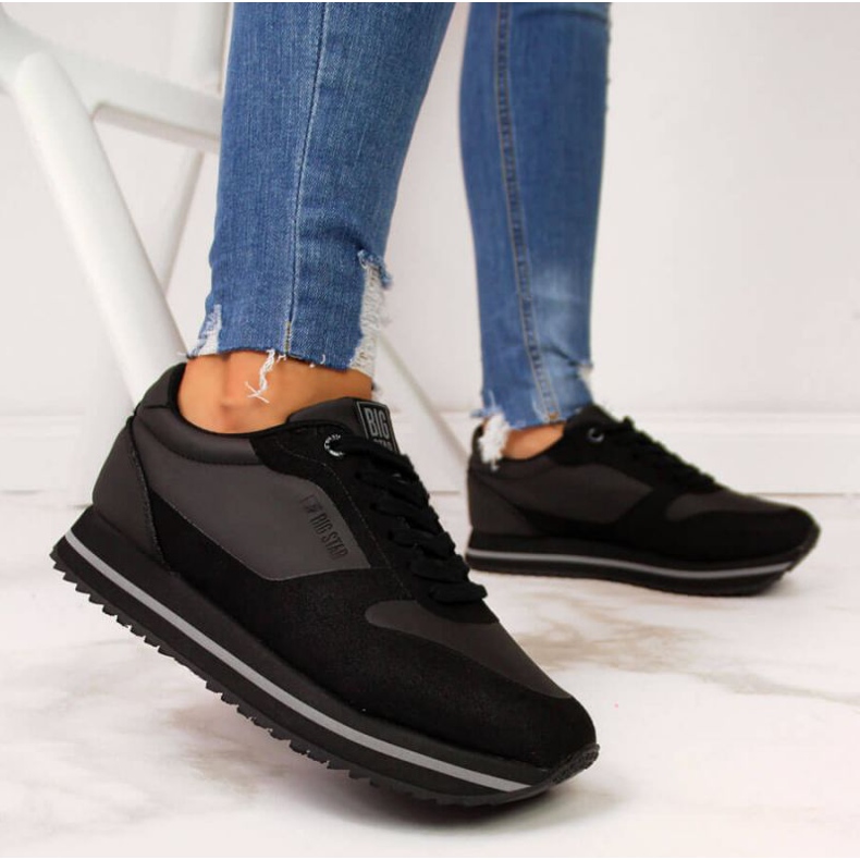 Calçados esportivos pretos na plataforma Big Star W II274217 2