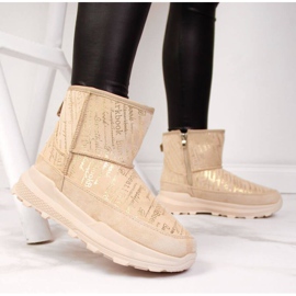 Botas de neve em camurça News W EVE311B bege 2