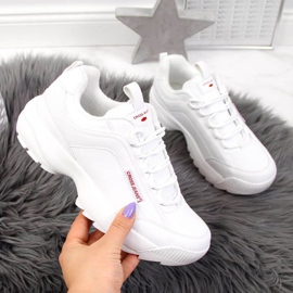 Sapatos Cross Jeans W EE2R4133C brancos 1