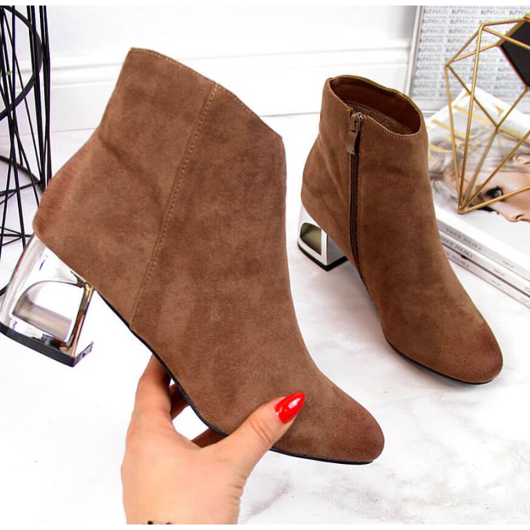 Botas com salto decorativo T.Sokolski W SCA144B marrom 1