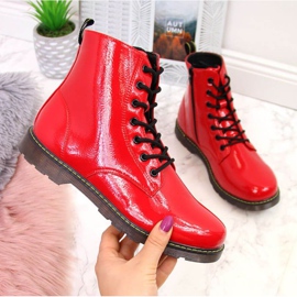 Botas lacadas com isolamento Miss E Jr EVE251C vermelho branco 1 Botas lacadas com isolamento Miss E Jr EVE251C vermelho branco 1