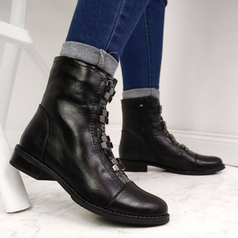 BM Botas isoladas Jezzi W JEZ260B pretas preto 2