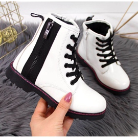 Botas isoladas lacadas Jr EVE327B brancas branco 1