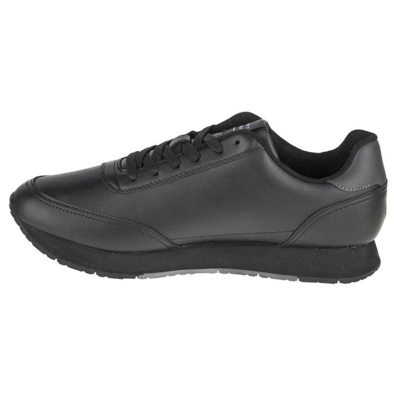 Sapatos Tommy Hilfiger Essential Runner inverno couro M FM0FM03814-BDS preto 1