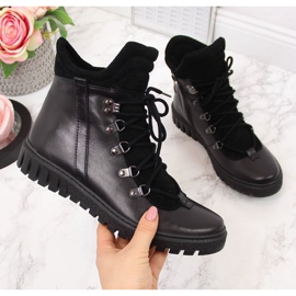 Botas de couro com isolamento Dolce Pietro W P49 preto 1 Botas de couro com isolamento Dolce Pietro W P49 preto 1