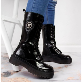 Botas de couro com alto isolamento Filippo W PAW298 pretas preto 2