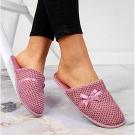 Novidades em casa chinelos W EVE331A rosa 1