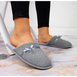 Novidades de chinelos para casa W EVE331B cinza 2