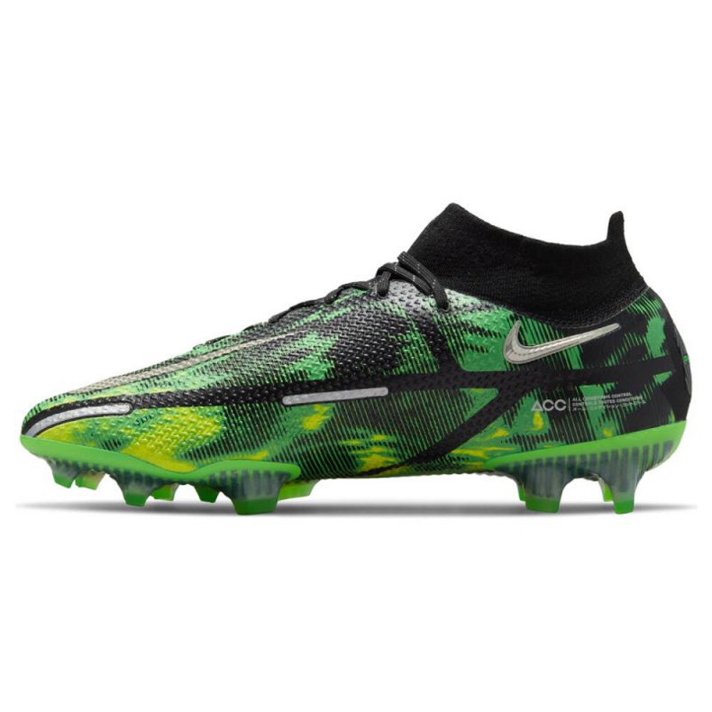 Chuteiras Nike Phantom GT2 Elite Df Sw Fg M DM0731-003 multicolorido verde 1 Chuteiras Nike Phantom GT2 Elite Df Sw Fg M DM0731-003 multicolorido verde 1