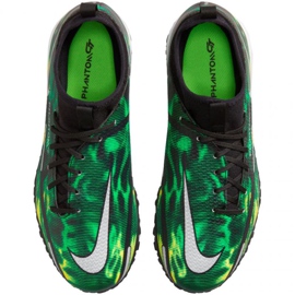Chuteiras Nike Phantom GT2 Academy Df Tf Sw Jr DM0741 003 verde, multicolor verde 1