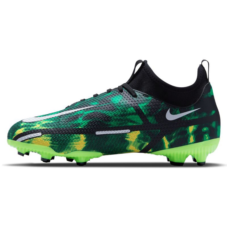 Chuteiras Nike Phantom GT2 Academy Df Sw Mg Jr DM0742-003 multicolorido verde 1 Chuteiras Nike Phantom GT2 Academy Df Sw Mg Jr DM0742-003 multicolorido verde 1