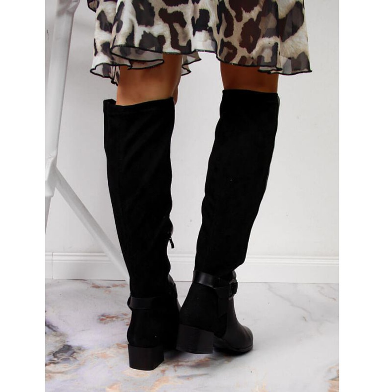 Botas pretas no bloco Filippo W PAW302 preto 2