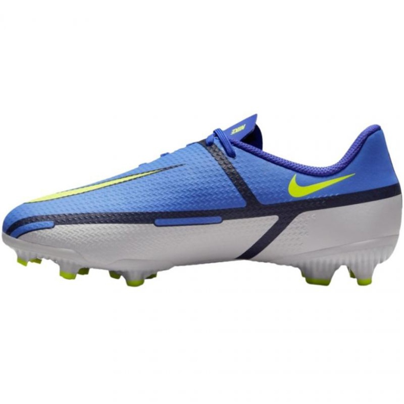 Chuteiras Nike Phantom GT2 Academy FG / MG Jr DC0812 570 cinza azulado azul 1
