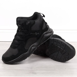 Tênis alto preto Filippo M PAW305 1