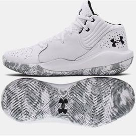 Tênis de basquete Under Armour Jet 21 3024260 103 branco branco 1