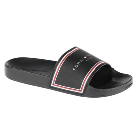Tommy Hilfiger Essentials Pool Slide W FW0FW05933-BDS preto 1 Tommy Hilfiger Essentials Pool Slide W FW0FW05933-BDS preto 1