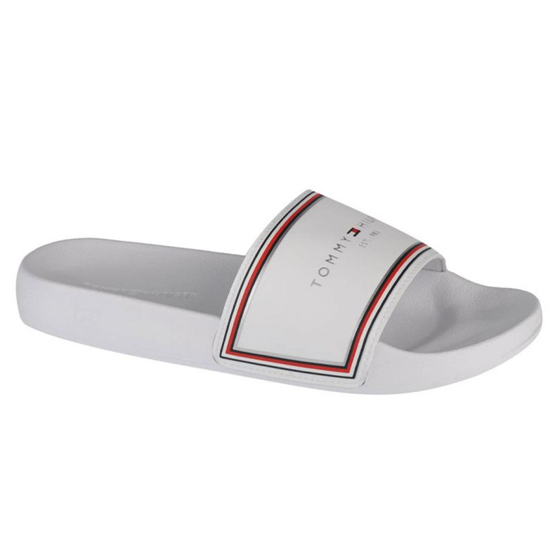 Tommy Hilfiger Essentials Pool Slide W FW0FW05933-YBR branco 1 Tommy Hilfiger Essentials Pool Slide W FW0FW05933-YBR branco 1