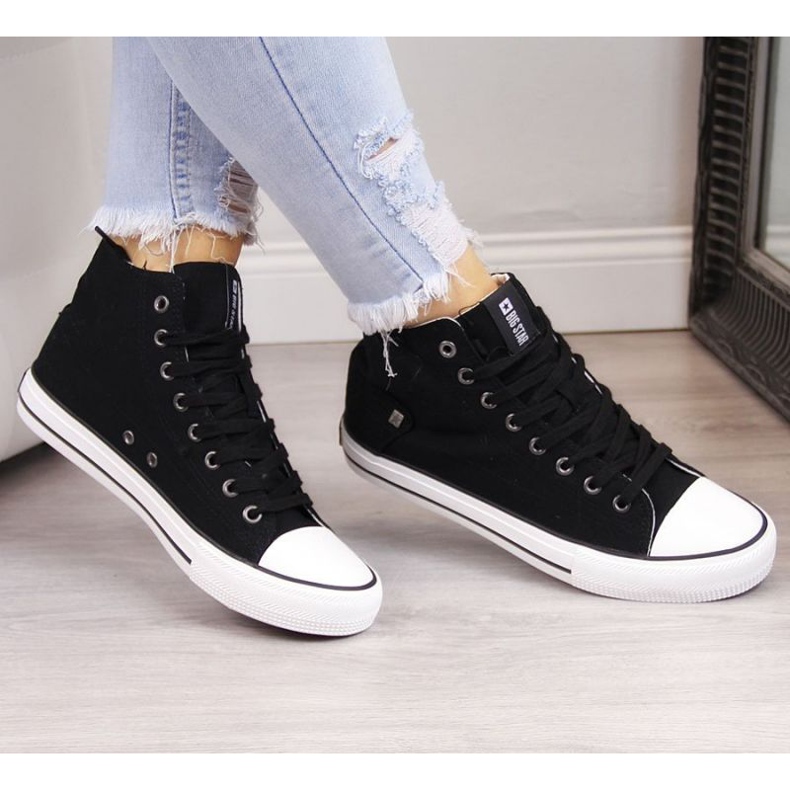 Tênis cano alto Big Star W DD274330 preto 2