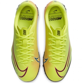 Nike Mercurial Vapor 13 Academy Mds Tf Jr CJ1178 703 sapato de futebol água-marinha verde 1