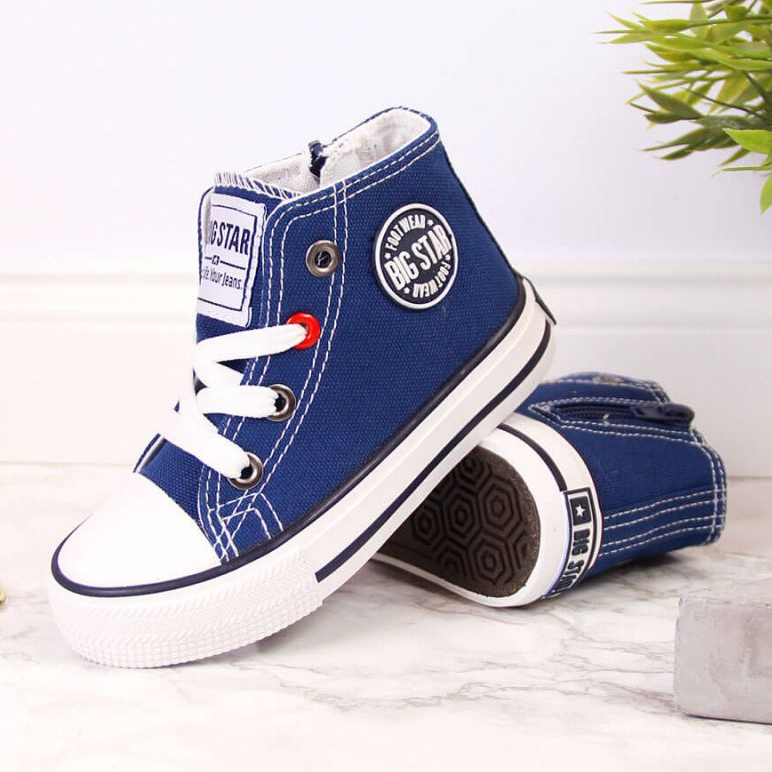 Tênis com zíper Big Star Jr HH374085 azul marinho 2