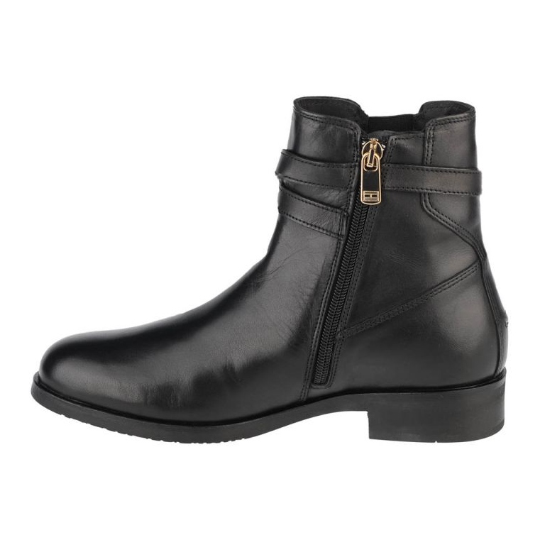 Hardware Tommy Hilfiger na bota plana de cinto W FW0FW05967-BDS preto 1