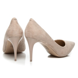 Comer Salto alto camurça castanho 1