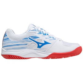 Tênis de handebol Mizuno Stealth Star Jr.X1GC210725 branco azul 1