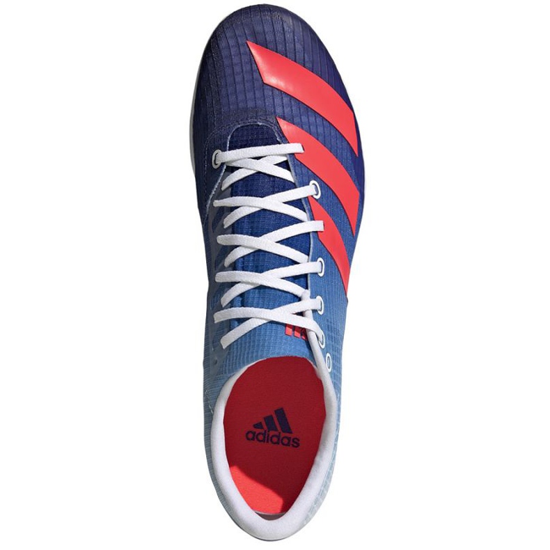Picos de corrida Adidas Distancestar M GY0946 vermelho azul 1