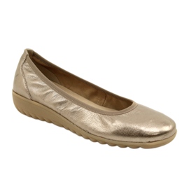 Caprice Ballerina Taupe Metalizado 9-22161-28 bege multicolorido dourado 3