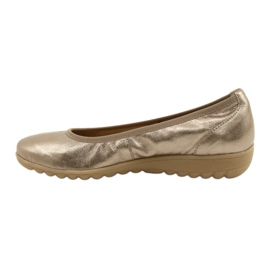Caprice Ballerina Taupe Metalizado 9-22161-28 bege multicolorido dourado 4