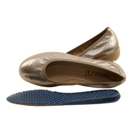 Caprice Ballerina Taupe Metalizado 9-22161-28 bege multicolorido dourado 10